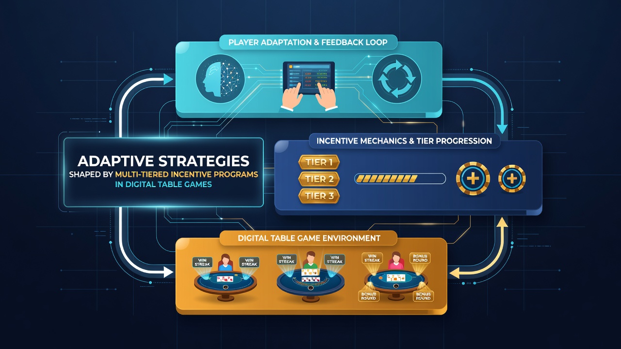 Analytics dashboard displaying player behavior shifts across incentive tiers in table games