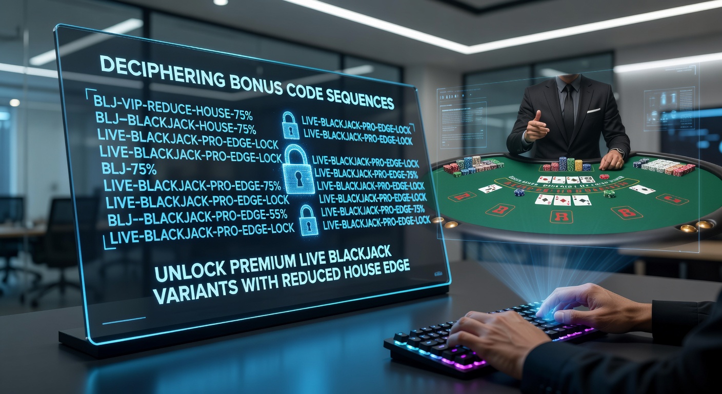 Diagram of parsed bonus code components linked to specific live blackjack rule sets