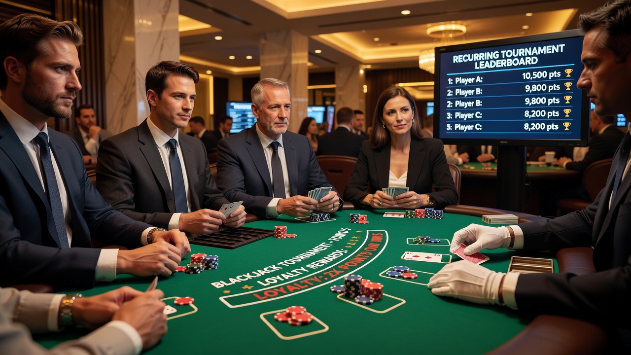 Overview of recurring blackjack tournament structures and player participation patterns