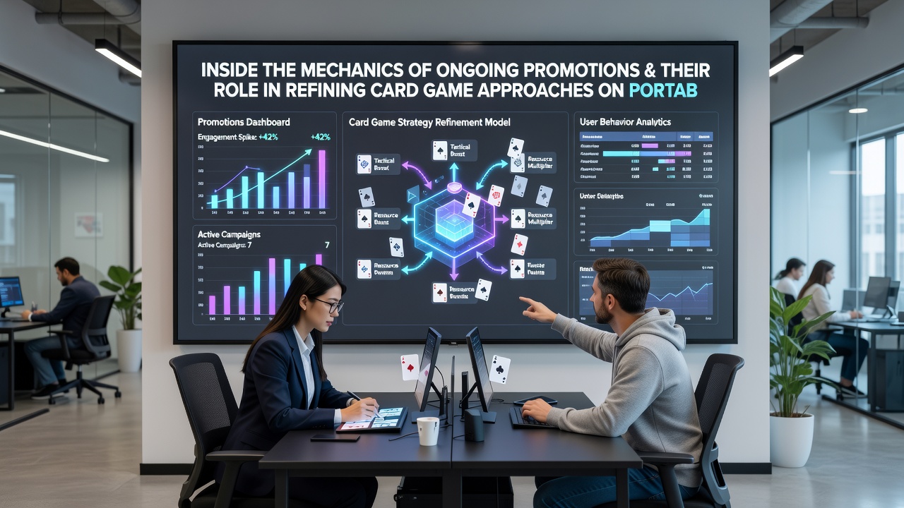 Close-up of mobile screen showing ongoing promotion dashboard with strategy adjustment prompts