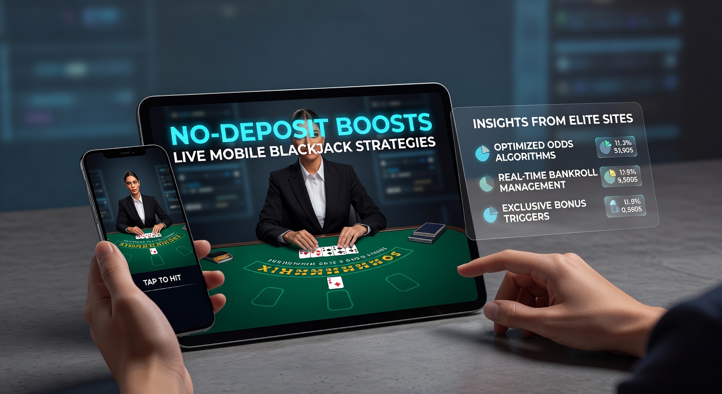 Mobile screen showing live blackjack table with no-deposit bonus notification overlay