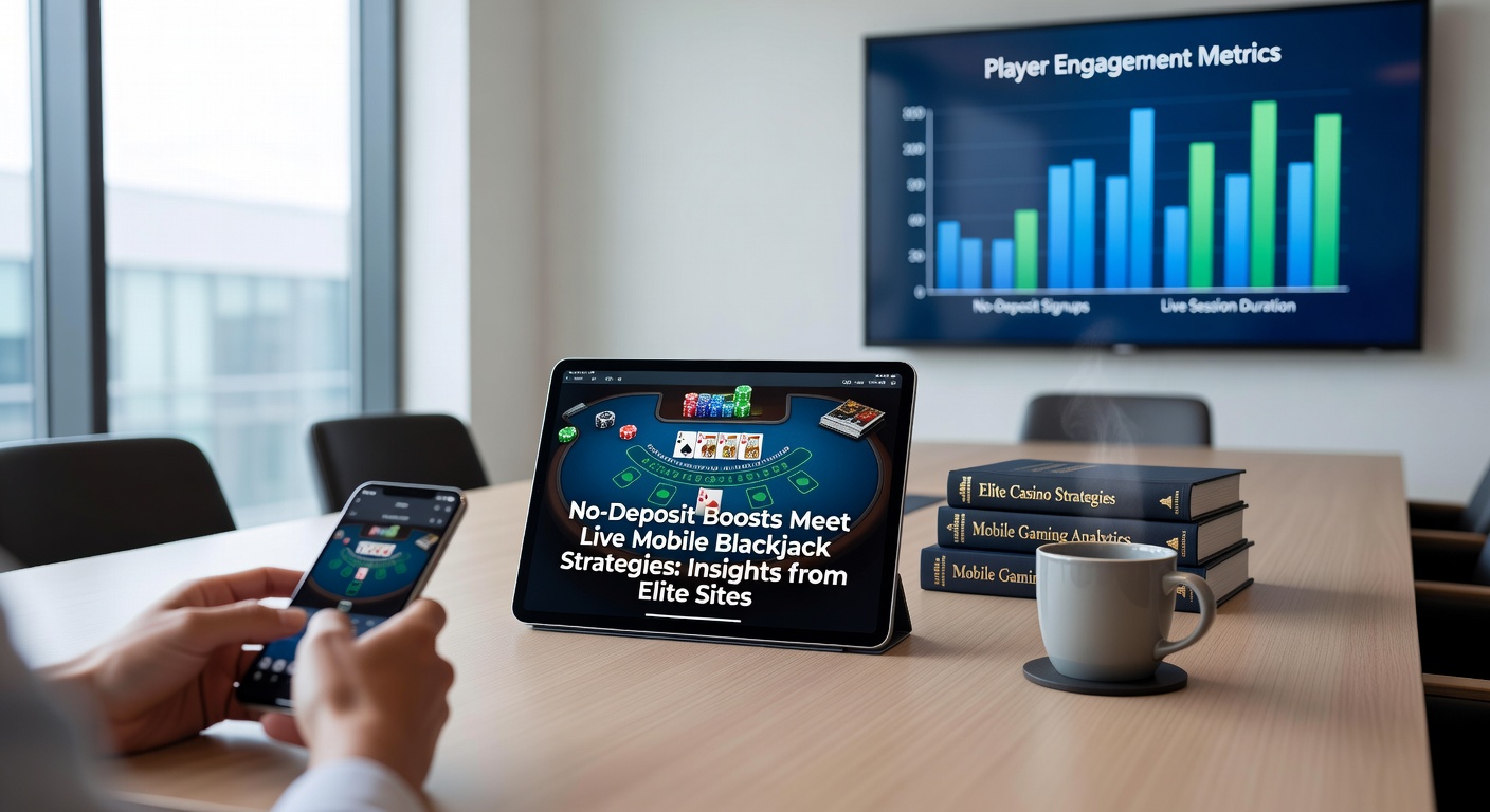 Close-up of blackjack strategy chart on a mobile device next to a live dealer stream