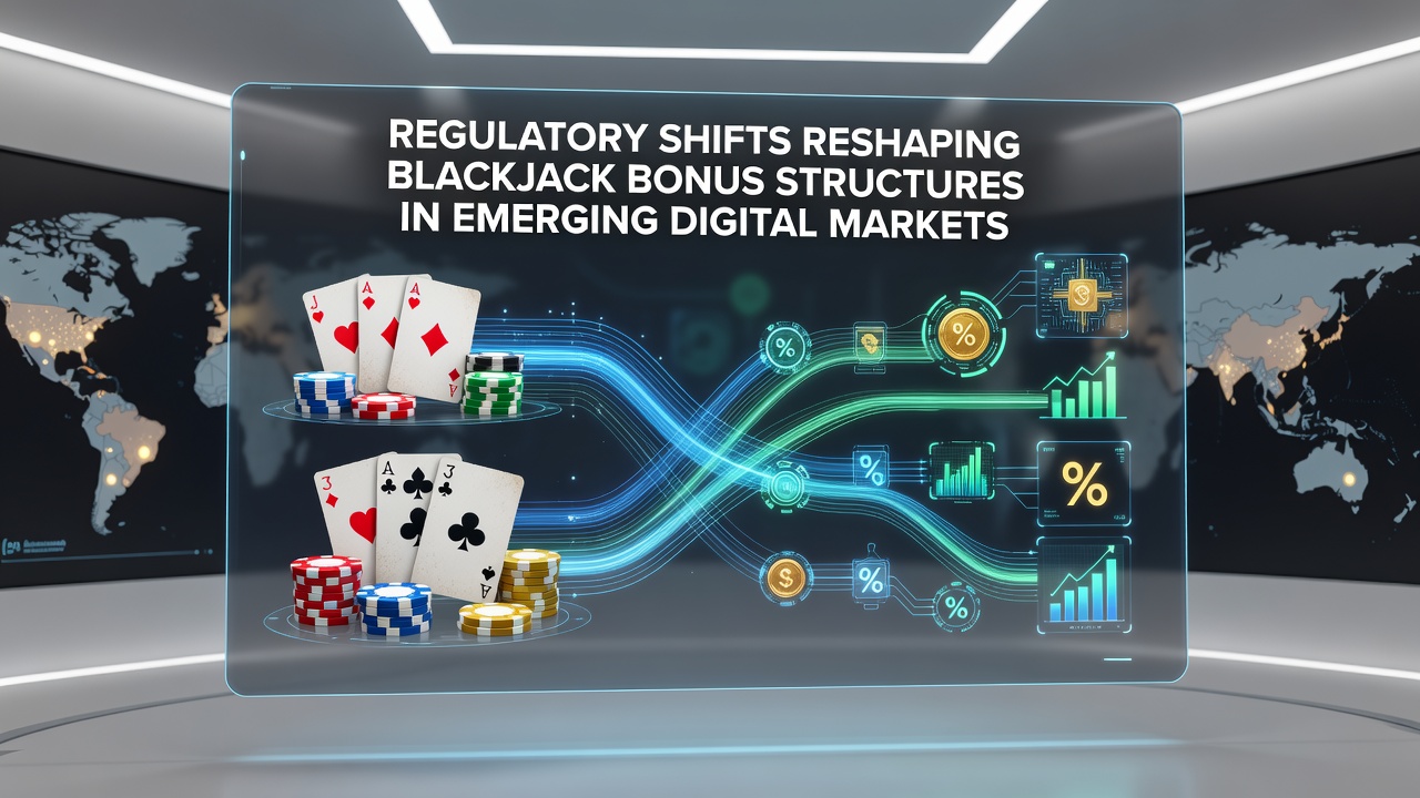 Digital dashboard displaying updated blackjack bonus tiers and compliance metrics