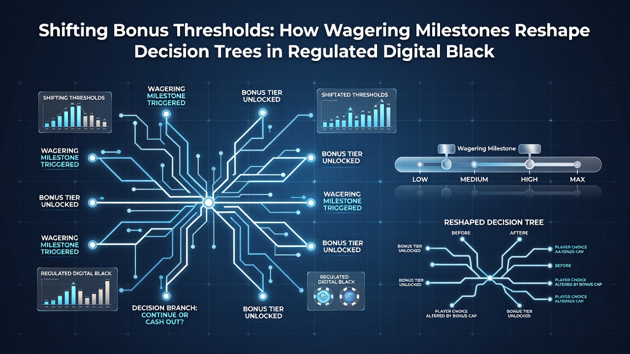 Analytics dashboard displaying adjusted blackjack strategy recommendations based on current wagering milestones