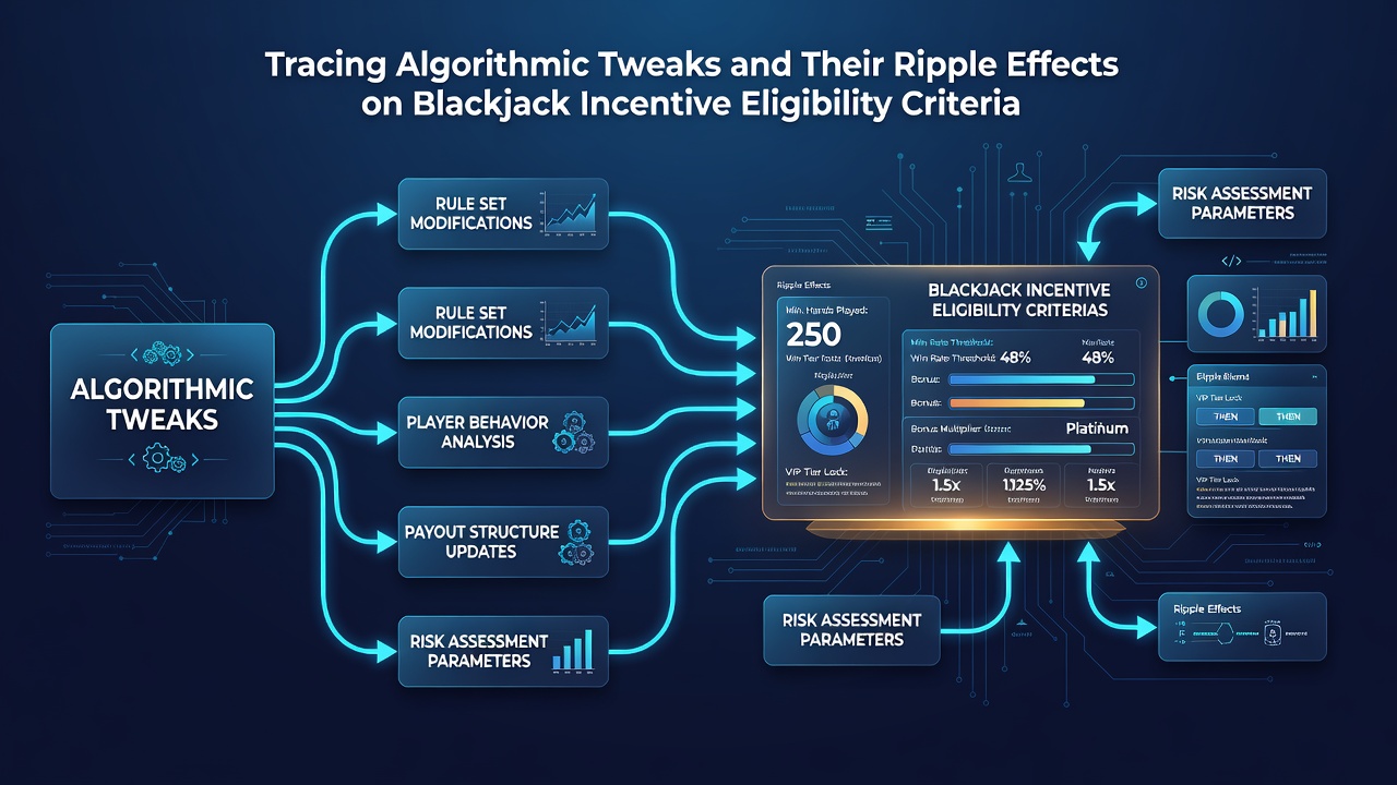 Analytics dashboard displaying changes in blackjack player segments after algorithmic updates